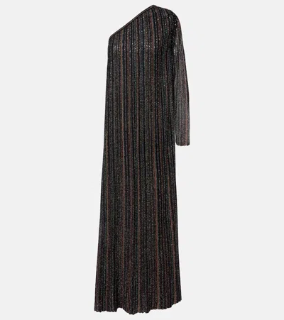 Missoni Chevron Lamé Minidress In Multi