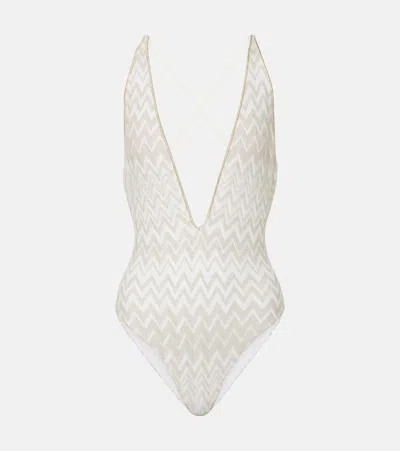 Missoni One-piece Swimsuit In Neutral