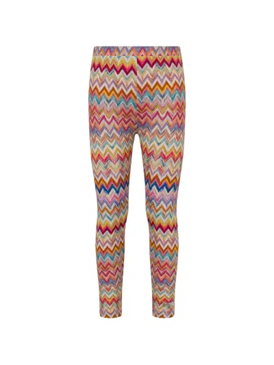 Missoni Kids' Chevron Leggings In Multi