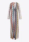 Missoni Geometric Print Sheer Beach Cover Up