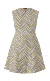 Missoni Chevron Mini Dress In Multi