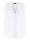 Missoni Chevron-motif Cardigan In White