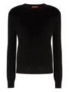 Missoni Chevron-motif Crewneck Sweater In Black