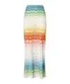 Missoni Mare Striped Metallic Crochet-knit Maxi Skirt In Multi