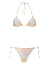 Missoni Chevron-pattern Bikini In Brown
