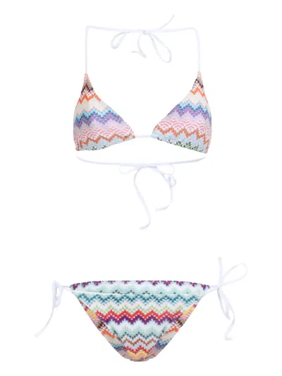 MISSONI CHEVRON-PATTERN BIKINI