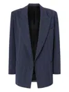 Missoni Single-breasted Blazer With Zigzag Pattern In Blue