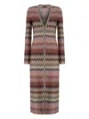 Missoni Chevron-pattern Button-front Cardigan In Multi
