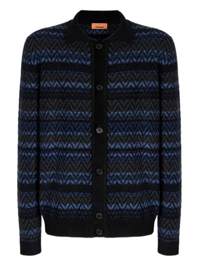 MISSONI CHEVRON-PATTERN CARDIGAN