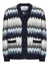 Missoni Cardigan Aus Wolle Und Baumwolle Mit Zickzackmuster In Multi
