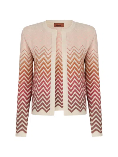 Missoni Chevron-pattern Cardigan In Multi