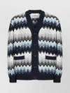 Missoni Cardigan Aus Wolle Und Baumwolle Mit Zickzackmuster In Multi