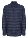 Missoni Shirt With Micro Zigzag Tone On Tone In Blue