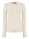 Missoni Chevron-pattern Crew-neck Sweater In Neutral