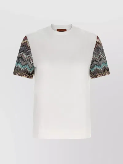 MISSONI CHEVRON PATTERN CREW NECK T-SHIRT