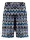 Missoni Chevron-pattern Deck Shorts In Multi
