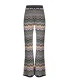 Missoni Chevron-pattern Flared Trousers In Multi
