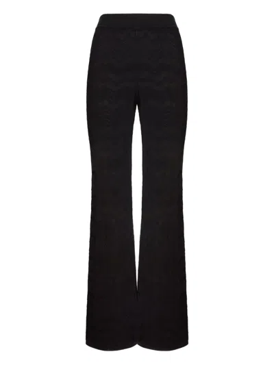 MISSONI CHEVRON-PATTERN KNIT TROUSERS