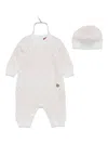 Missoni Chevron-pattern Knitted Romper (set Of Two) In White