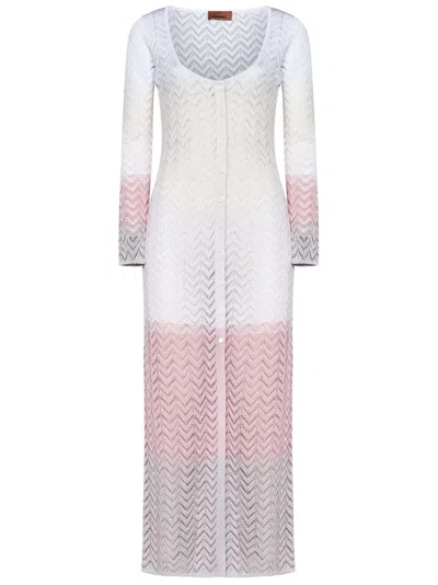 Missoni Chevron Pattern Long Cardigan