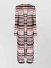 Missoni Chevron Pattern Long Length Cardigan