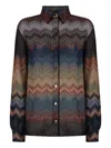 Missoni Viscose Shirt With Snake Pattern In Multi