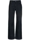 Missoni Chevron-pattern Mid-rise Jeans In Blue