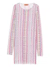 Missoni Chevron-pattern Mini Dress In White