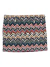 Missoni Textured Chevron Pattern Mini Skirt In Multi