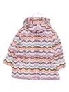 Missoni Chevron-pattern Puffer Coat In Multi