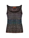Missoni Chevron-pattern Sequin-detail Top In Black