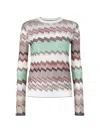 Missoni Chevron-pattern Sweaters In Neutral