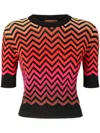 Missoni Embroidered Cotton And Viscose Sweater In Black