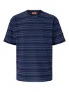 Missoni Chevron-pattern T-shirt In Blue