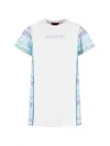Missoni Chevron-pattern T-shirt Dress In White