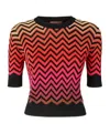 Missoni Embroidered Cotton And Viscose Sweater In Multi-color
