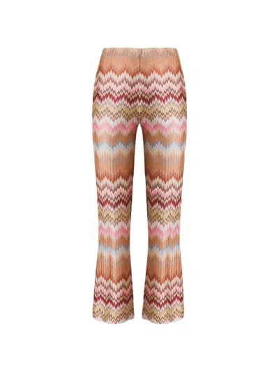 Missoni Chevron-pattern Trousers In Multi