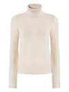 Missoni Chevron-pattern Turtleneck Sweater In Purple
