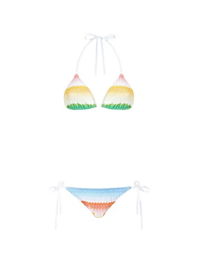 Missoni Chevron-patterned Bikini In Multi
