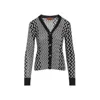 Missoni Buttoned Wool Cardigan Zigzag Stripes In Black