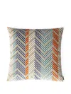 Missoni Squame Chevron Decorative Cushion In Multi