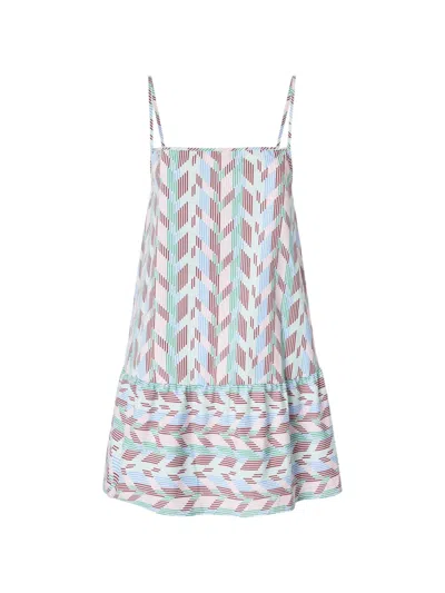 Missoni Chevron-patterned Mini Dress In Multi