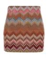 Missoni Chevron Patterned Mini Skirt In Multi