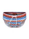 Missoni Chevron-print Swim Trunks In Blue