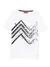 Missoni Chevron-print T-shirt In White
