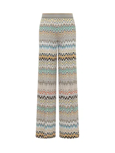 Missoni Chevron Print Trousers In Multi