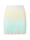 Missoni Chevron Skirt In Green