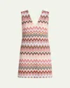 Missoni Women's Sleeveless Short Dress In Multi