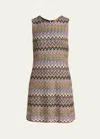 Missoni Sleeveless Mini Dress In Sm9ej-multicolor