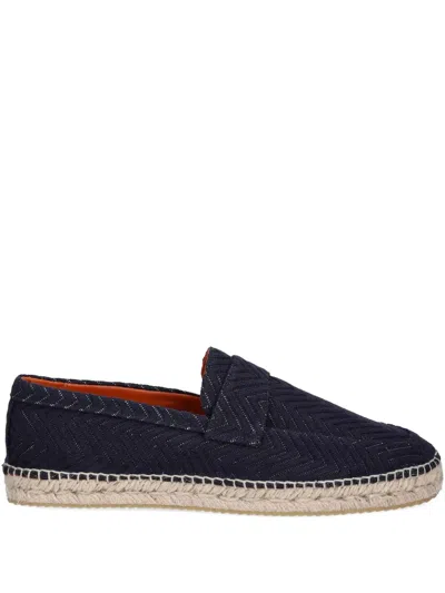 Missoni Chevron Slip-on Espadrilles In Blue